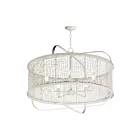 Maxim Lighting 22475WWT Cestino 4-Lights 240W Weathered White Chandelier