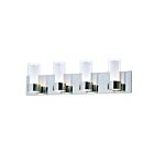 Maxim Lighting Silo 23074CLFTPC 4-Lights 40W Polished Chrome Vanity Light