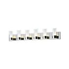 Maxim Lighting Silo 23076CLFTPC-BUL 6-Lights 2W Polished Chrome Vanity Light