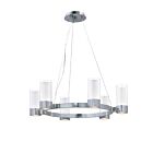 Maxim Lighting 23077CLFTPC-BUL Silo 6-Lights 12W Polished Chrome LED Chandelier