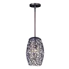 Maxim Lighting 24153CGOI Arabesque 1-Light 40W Oil Rubbed Bronze Pendant