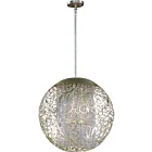 Maxim Lighting 24156BCGS Arabesque 9-Lights 360W Golden Silver Pendant