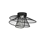 Maxim Lighting 24170BK Zeta 1-Light 12W Black Flush Mount