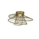 Maxim Lighting 24170NAB Zeta 1-Light 12W Natural Aged Brass Flush Mount