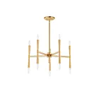 Maxim Lighting 24625SBR Rome 10-Lights 400W Satin Brass Incandescent Chandelier
