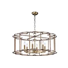Maxim Lighting 24735BZF Helix 6-Lights 360W Bronze Fusion Incandescent Chandelier