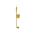 Maxim Lighting Vela 24811SBR 1-Light Satin Brass Wall Sconce