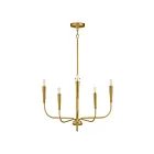 Maxim Lighting 24815SBR Vela 5-Lights 300W Satin Brass Incandescent Chandelier