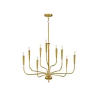 Maxim Lighting 24819SBR Vela 9-Lights 540W Satin Brass Incandescent Chandelier