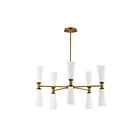 Maxim Lighting 24825SWBKNAB Krevat 10-Lights 600W Black/Natural Aged Brass Incandescent Chandelier