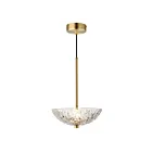 Maxim Lighting 24981TCSBR Metropolis 1-Light 6W Satin Brass Pendant