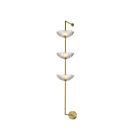 Maxim Lighting Metropolis 24989TCSBR 3-Lights Satin Brass Wall Sconce