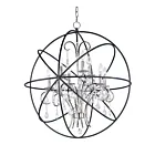 Maxim Lighting 25145ARPN Orbit 9-Lights 540W Anthracite/Polished Nickel Pendant