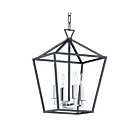 Maxim Lighting 25152TXBPN Abode 4-Lights 240W Textured Black/Polished Nickel Incandescent Chandelier