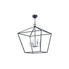 Maxim Lighting 25155TXBPN Abode 4-Lights 240W Textured Black/Polished Nickel Incandescent Chandelier