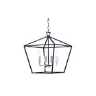 Maxim Lighting 25156TXBPN Abode 4-Lights 240W Textured Black/Polished Nickel Incandescent Chandelier
