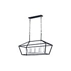 Maxim Lighting 25157TXBPN Abode 5-Lights 300W Textured Black/Polished Nickel Incandescent Chandelier