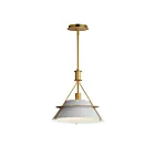Maxim Lighting 25221LFGNAB Lucas 1-Light 60W Natural Aged Brass Pendant