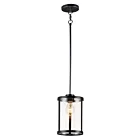 Maxim Lighting 25252CLBK Sentinel 1-Light 60W Black Pendant