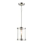 Maxim Lighting 25252CLSN Sentinel 1-Light 60W Satin Nickel Pendant