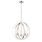 Maxim Lighting 25254CLSN Sentinel 3-Lights 180W Satin Nickel Pendant