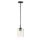 Maxim Lighting 25279SSBZ Stonehenge 1-Light 60W Bronze Pendant