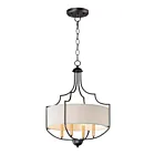 Maxim Lighting 25284WLBZAB Savant 4-Lights 240W Bronze/Antique Brass Incandescent Chandelier