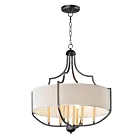 Maxim Lighting 25285WLBZAB Savant 8-Lights 480W Bronze/Antique Brass Incandescent Chandelier