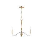 Maxim Lighting 25373CLPCSBR Clarion 3-Lights 120W Polished Chrome/Satin Brass Pendant