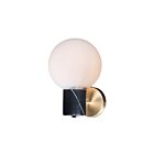Maxim Lighting Vesper 26030SWSBRBK 1-Light Satin Brass/Black Wall Sconce