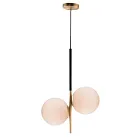 Maxim Lighting 26035SWSBRBK Vesper 2-Lights 120W Satin Brass/Black Pendant