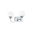 Maxim Lighting Swale 26062WTPC 2-Lights 60W Polished Chrome Vanity Light