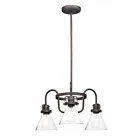 Maxim Lighting 26116CDOI Seafarer 3-Lights 180W Oil Rubbed Bronze Incandescent Chandelier