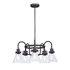 Maxim Lighting 26117CDOI Seafarer 5-Lights 300W Oil Rubbed Bronze Incandescent Chandelier