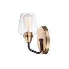 Maxim Lighting Goblet 26121CLBZAB 1-Light Bronze/Antique Brass Wall Sconce