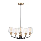 Maxim Lighting 26125CLBZAB Goblet 5-Lights 300W Bronze/Antique Brass Incandescent Chandelier