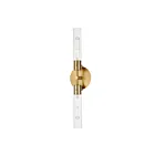 Maxim Lighting Equilibrium 26370CLNAB 2-Lights Natural Aged Brass Wall Sconce