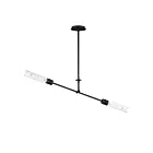 Maxim Lighting 26372CLBK Equilibrium 2-Lights 12W Black Pendant