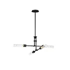 Maxim Lighting 26374CLBK Equilibrium 4-Lights 24W Black Pendant