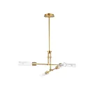 Maxim Lighting 26374CLNAB Equilibrium 4-Lights 24W Natural Aged Brass Pendant