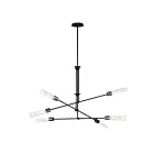 Maxim Lighting 26376CLBK Equilibrium 6-Lights 36W Black Pendant