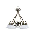 Maxim Lighting 2657MRKB Pacific 5-Lights 300W Kentucky Bronze Incandescent Chandelier