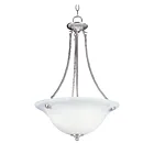 Maxim Lighting 2682MRSN Malaga 3-Lights 180W Satin Nickel Pendant