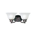 Maxim Lighting Malaga 2687MROI 2-Lights 60W Oil Rubbed Bronze Vanity Light