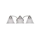 Maxim Lighting Malaga 2688FTSN 3-Lights 60W Satin Nickel Vanity Light