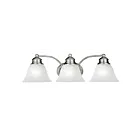 Maxim Lighting Malaga 2688MRSN 3-Lights 60W Satin Nickel Vanity Light