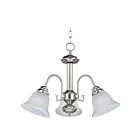 Maxim Lighting 2697FTSN Malaga 3-Lights 180W Satin Nickel Incandescent Chandelier