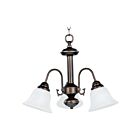 Maxim Lighting 2697MROI Malaga 3-Lights 180W Oil Rubbed Bronze Incandescent Chandelier