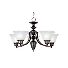 Maxim Lighting 2699MROI Malaga 5-Lights 300W Oil Rubbed Bronze Incandescent Chandelier