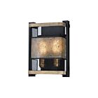 Maxim Lighting Boundry 27562BKBWAB 2-Lights Black/Barn Wood/Antique Brass Wall Sconce